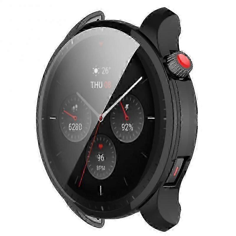 Full Cover Screen Watch Case For Amazfit Gtr4 Amazfit Full Cover Screen Protective Film Watch