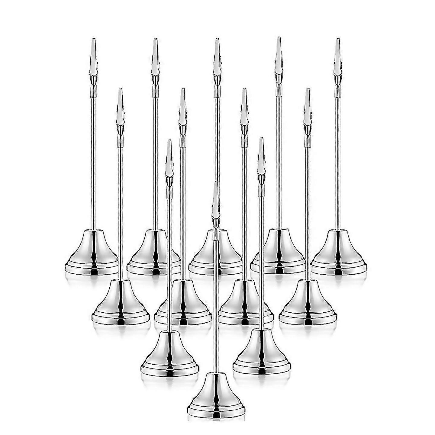 Pour 12 pcs Table Number Holders 9in place porte-cartes avec alligator