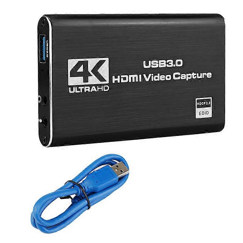 4K Video Capture Card 1080P 60Fps HD Camera Recording Box -Compatible USB 3.0 PC Live Capture Card V