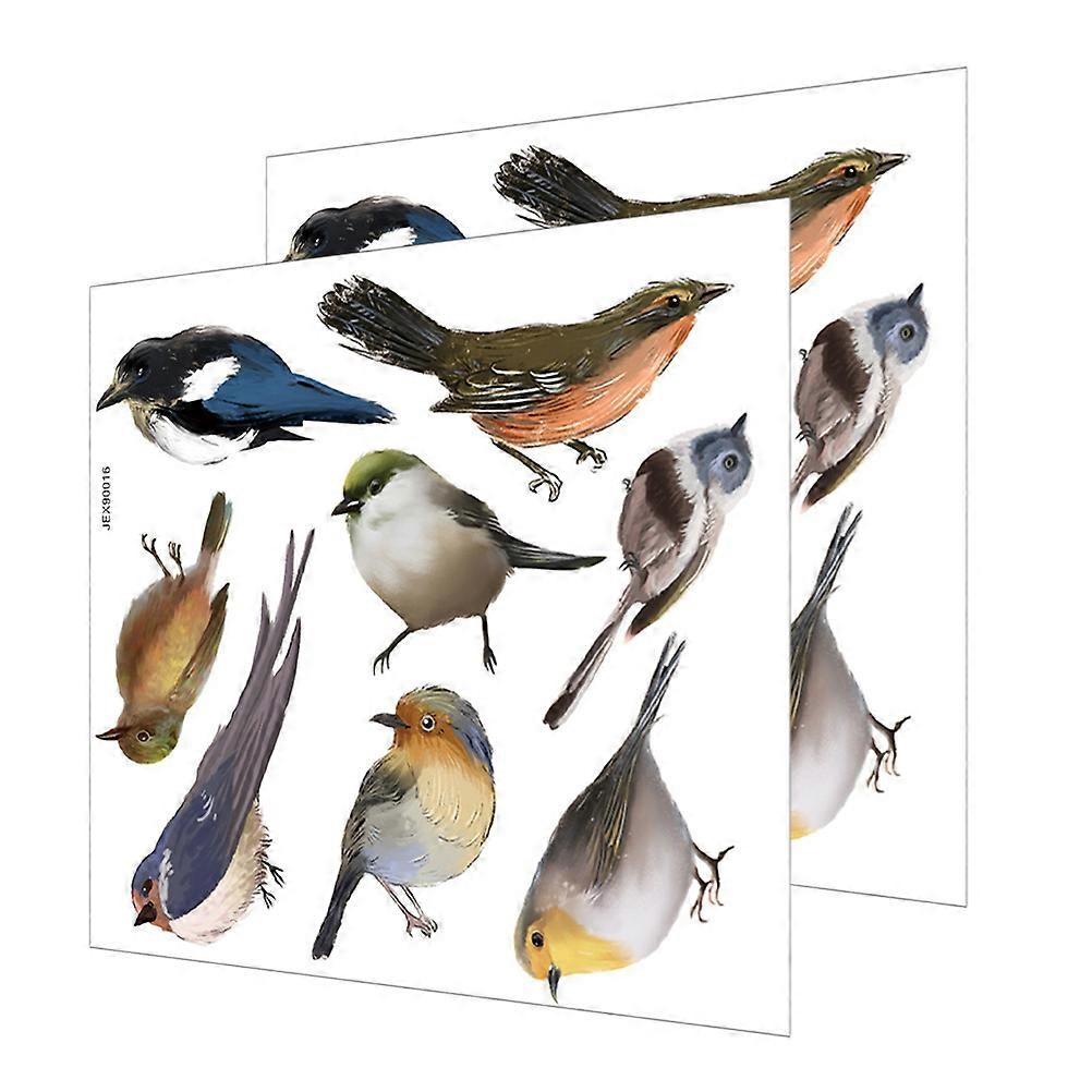 Window Decals For Bird Strikes Window Cling Stickers For Birds 6.68X5.38X0.04In PVC Material 2 Sets