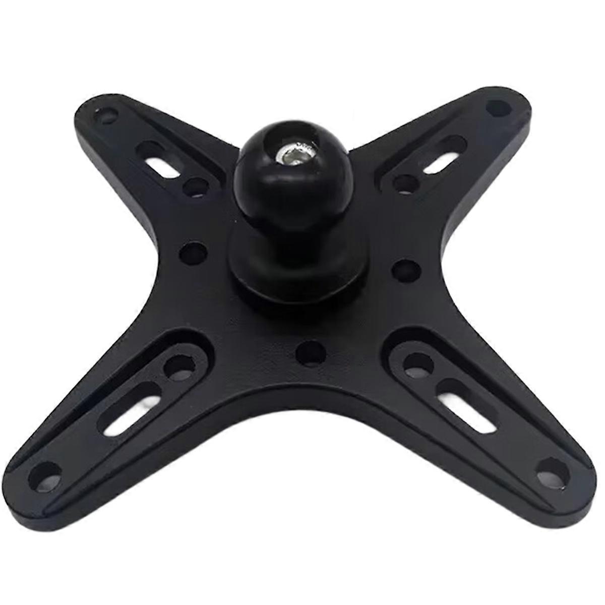 Portable Monitor Mounting Adapter Bracket Plate with 1inch Ball Head to 100x100mm 75x75mm, Wall Arm Mount Universal