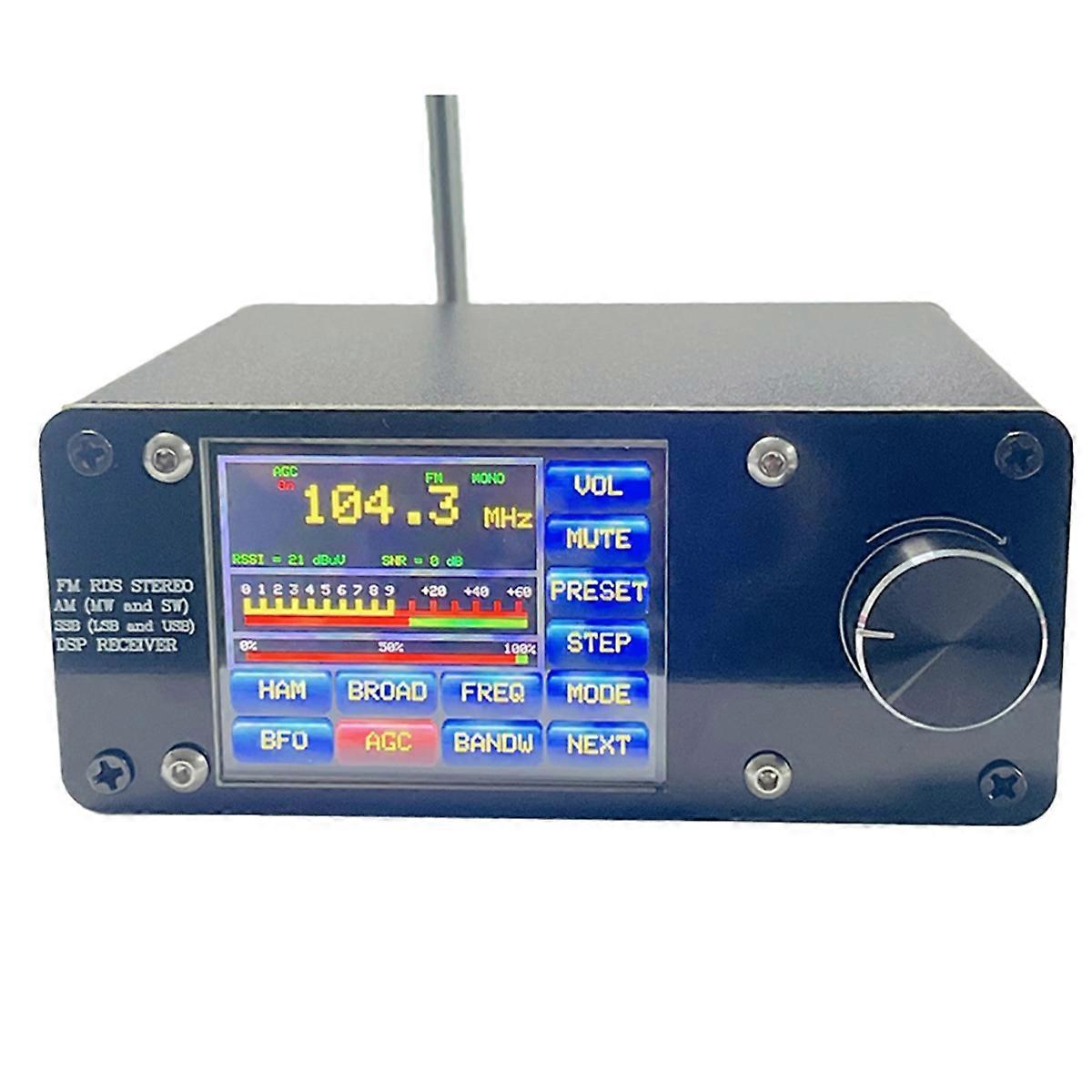 SI4732 Full-Wave Band Radio Receiver FM LW MW SW SSB Support Broadcast Searching 2.4inch Touching Screen Receiver