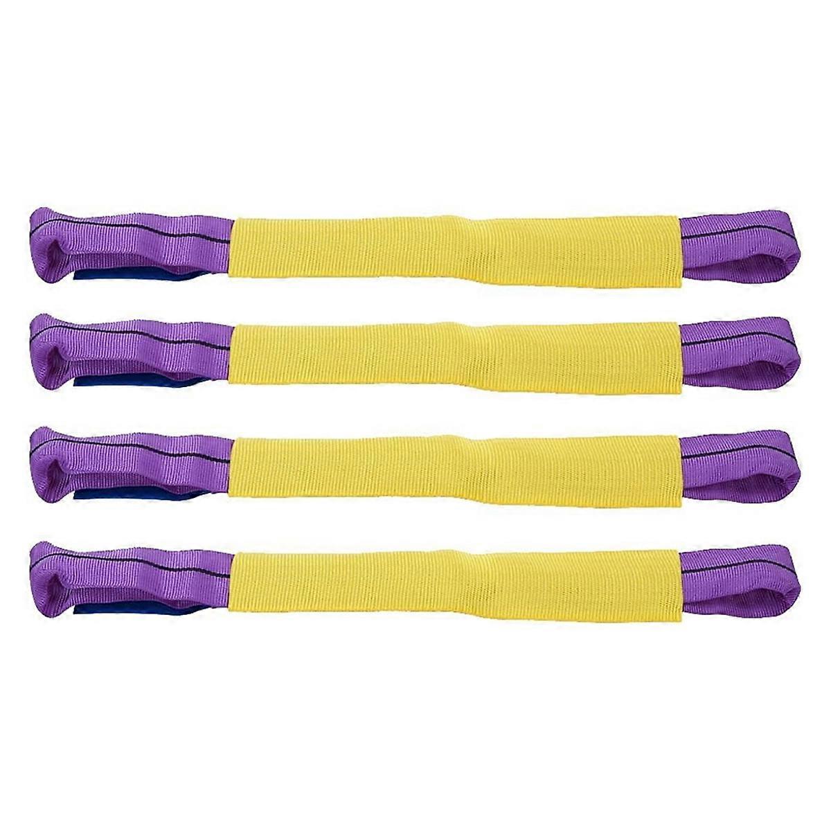 4pcs Tie Down Straps Soft Loop Tie Down Straps Heavy Duty Tie Down Axle Straps Car Retractable Tie