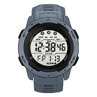 Digital Sports Watch Multifunctional Waterproof Luminous Timing Mens Sport Running Watch for Outdoor Gray