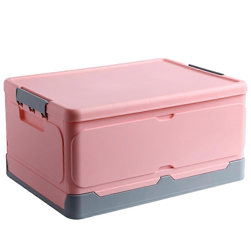 Storage Box with Lid for Dorm Room 1Pcs Pink