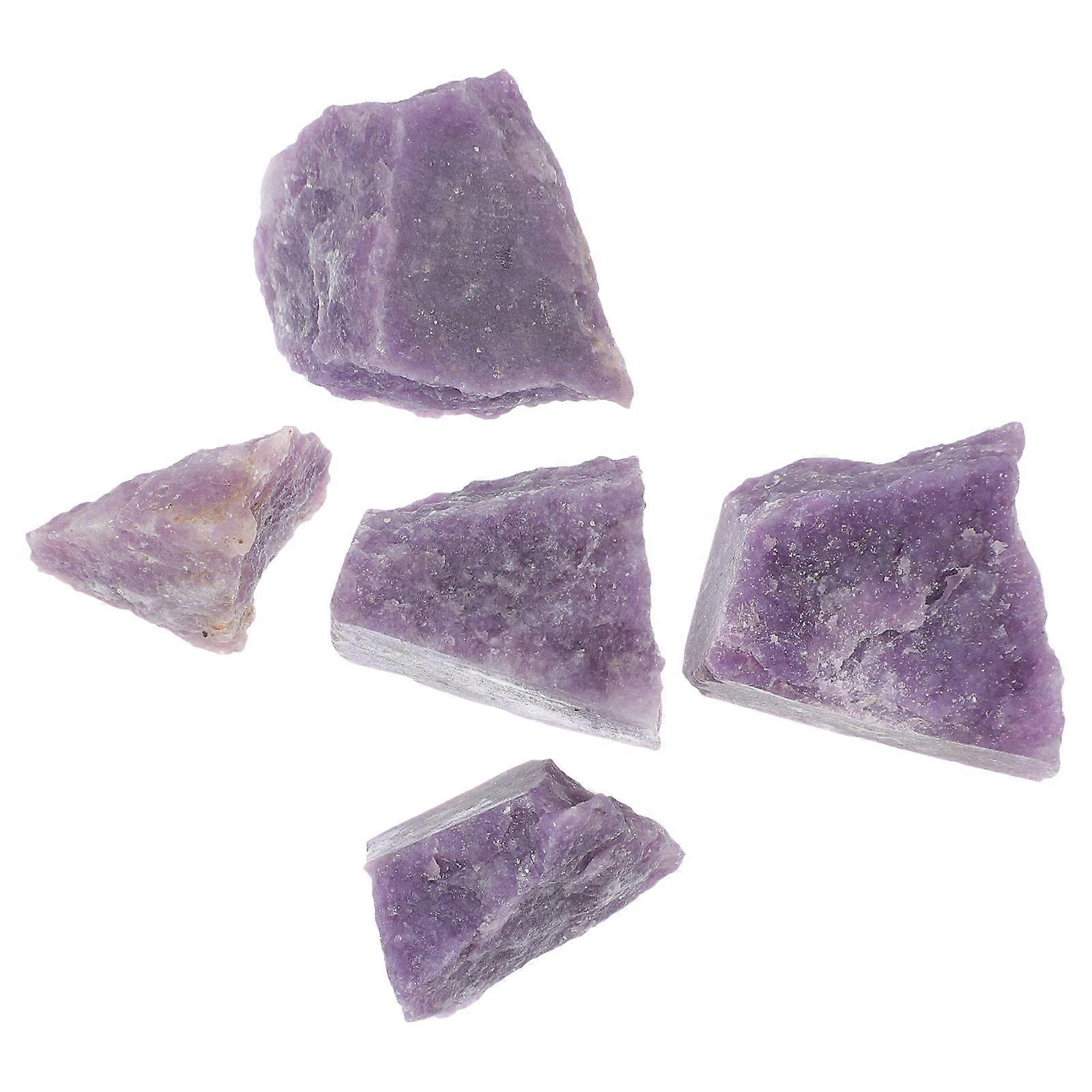 Purple Natural Mineral Sample Ore Specimen for Teaching 1Set