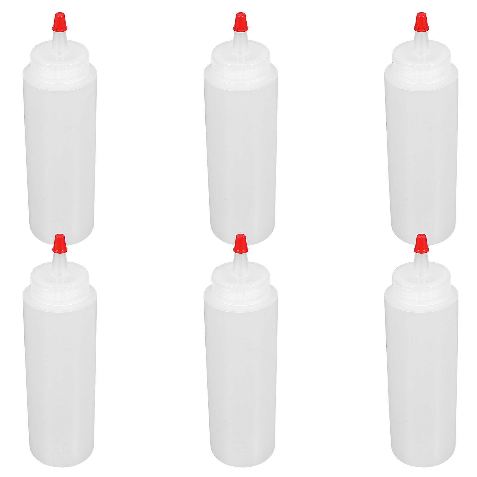 Ketchup Squeeze Bottles with Cap for Sauce Dispensing 18Pcs Pack