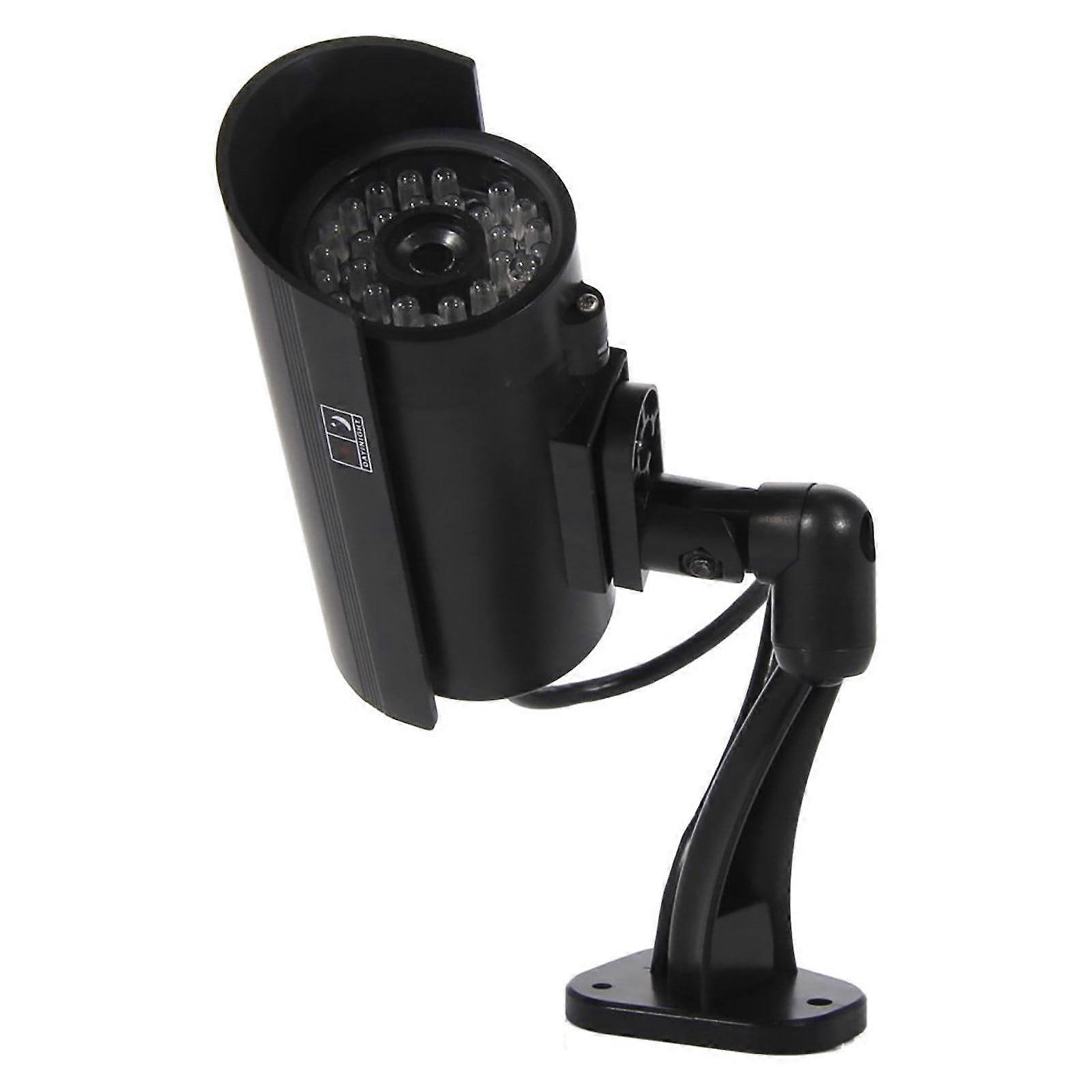 RXIRUCGD Fake Security Camera, Fake Monitor Model With Flashing Lights Home Outdoor Camera Miniature Simulation Camera,Black
