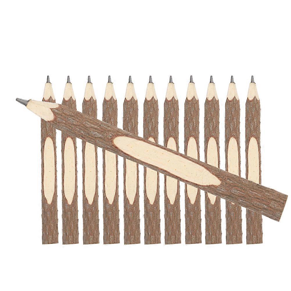Classic Design 14Pcs Natural Bark Pencils Perfect For Creative Projects Writing Tools For Students And Adults Featuring Comfortable Grip