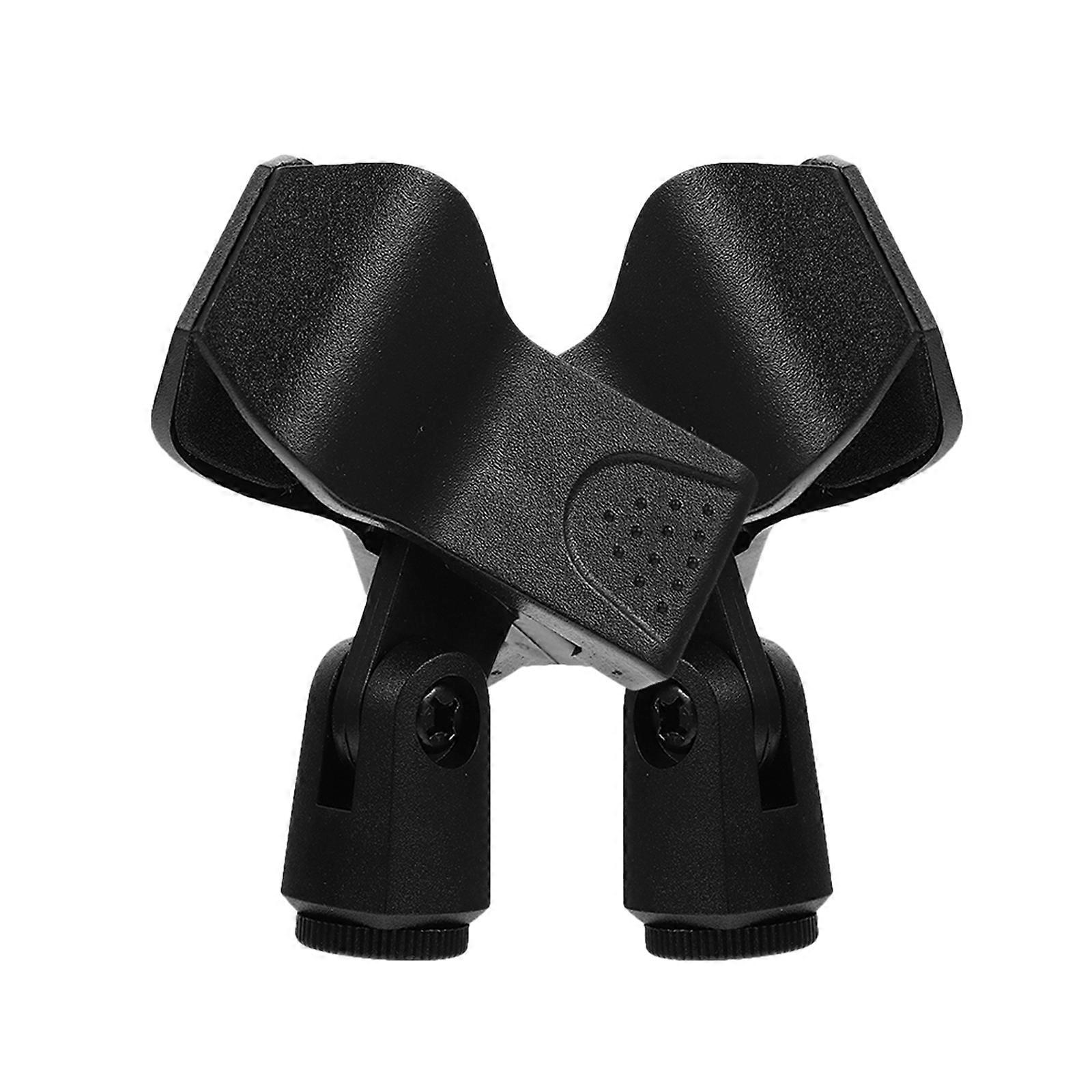 Mic Clip Holder Adjustable Height Inclination For Performance Lightweight Reusable 2Set