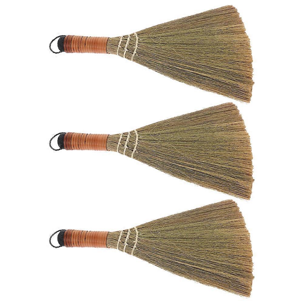 Handmade Broom For Outdoor Cleaning And Patio Cleaning With Soft Bristles Assorted Color Ergonomic Handle 12Pcs