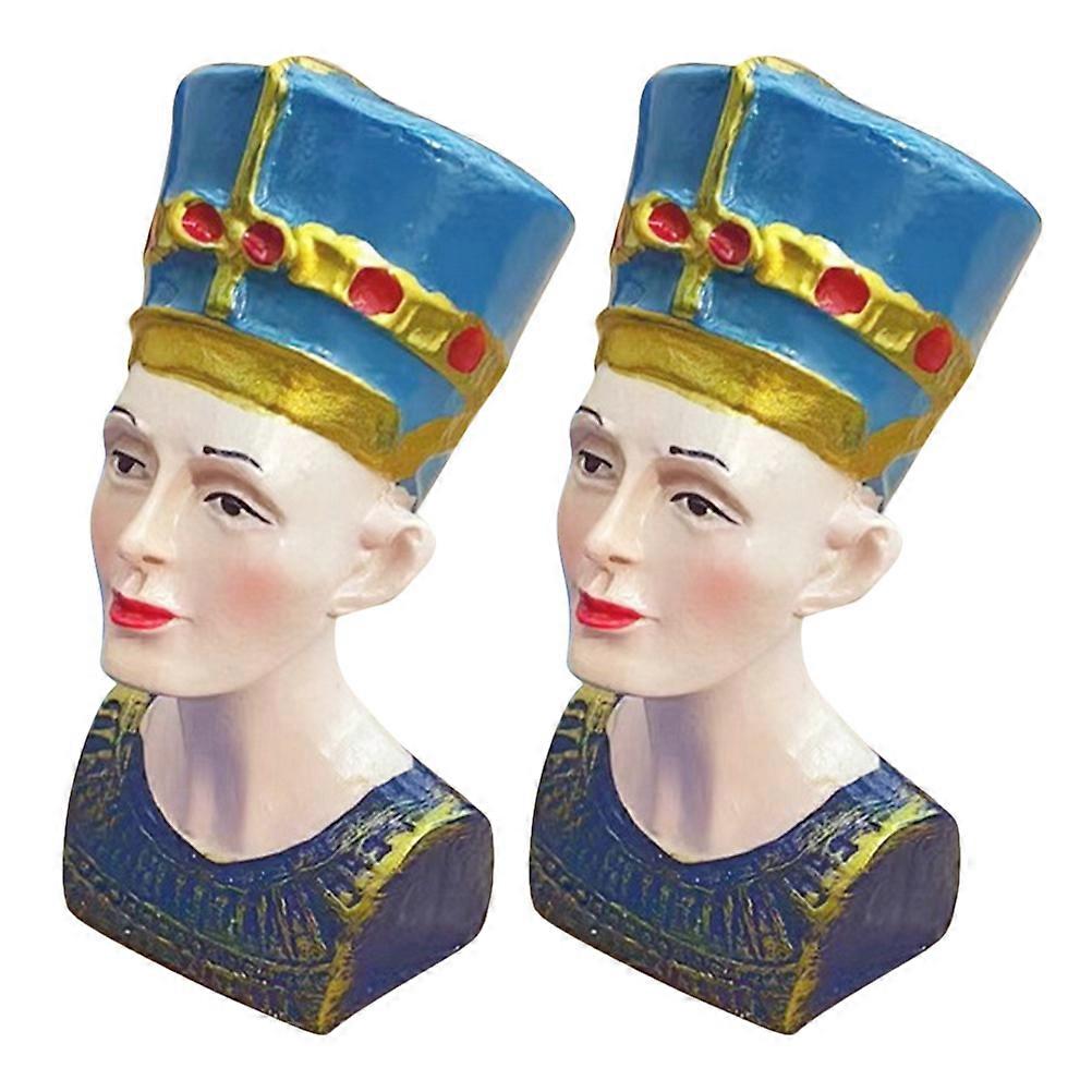 Ancient Egyptian Statue 8Pcs Desktop Ornament Versatile Style Photography Prop Gift Recipients 3×1.1×3.9In Fine Workmanship