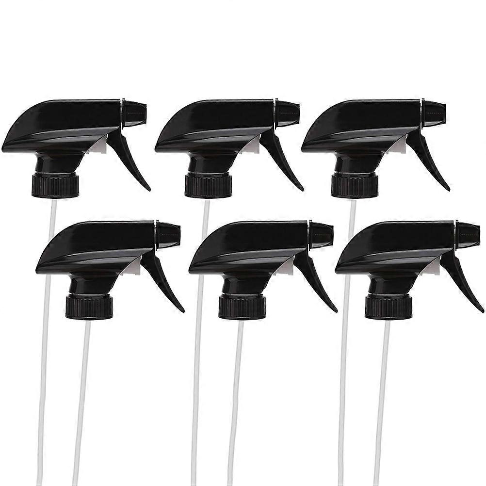 Spray Misting Nozzle 6Pcs Black Balcony Yard Cooling Greenhouse Use Plastic Material Watering Tool Sprayer Nozzles