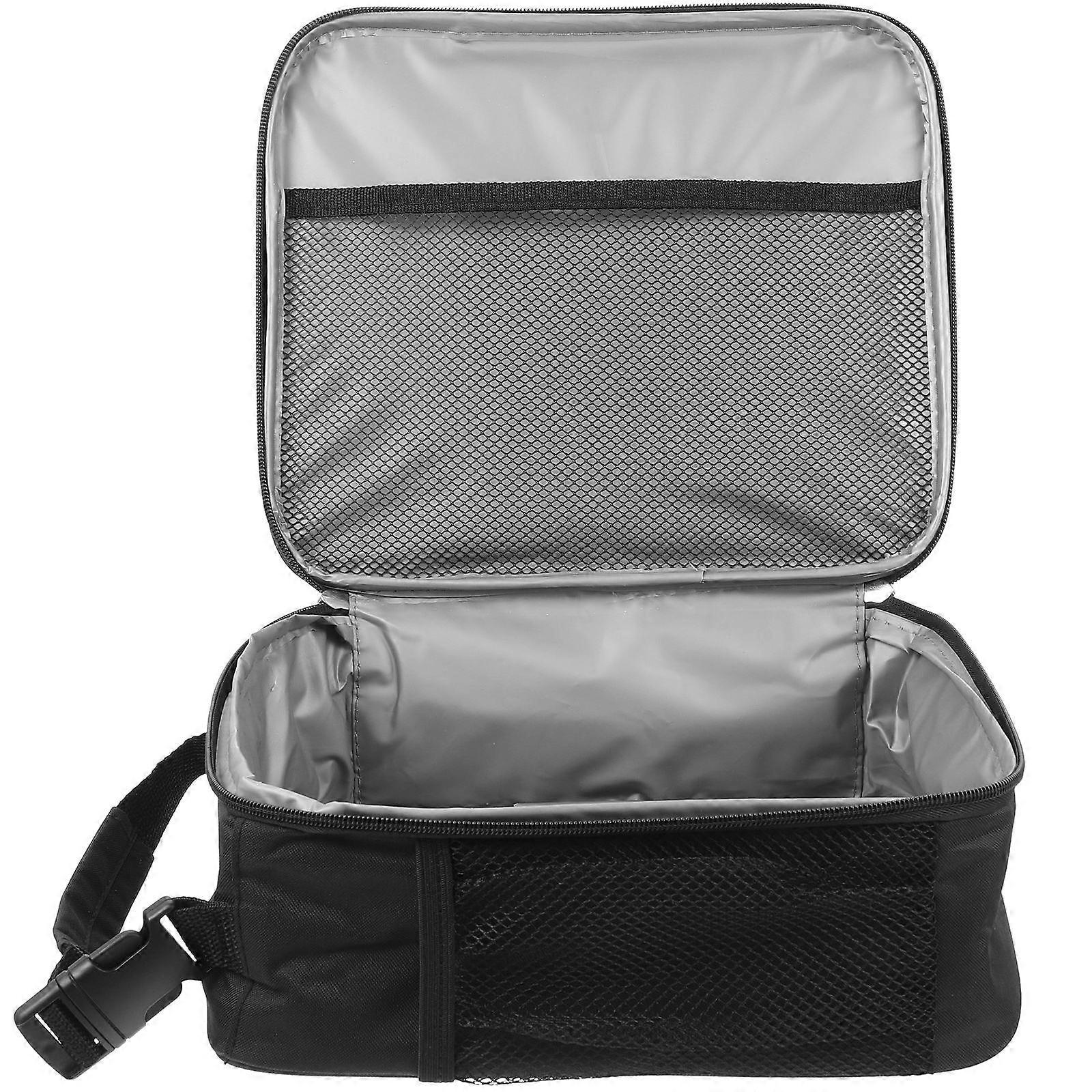 Insulated Picnic Bag Portable Lunch Bag for Daily Use Black