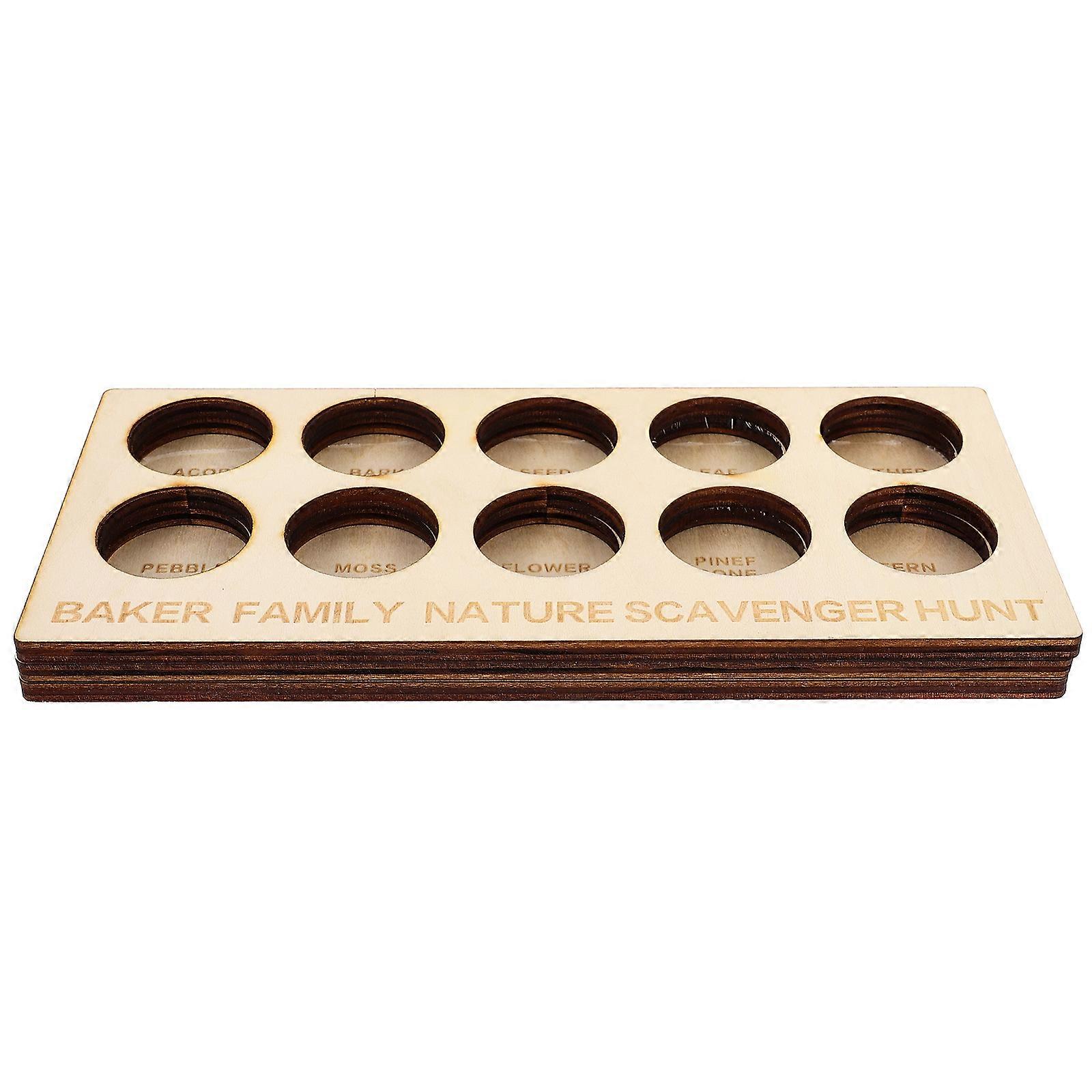 Scavenger Hunting Game Board For Outdoor Adventures 20X9X1.5CM Certified Rectangular Design 3Pcs