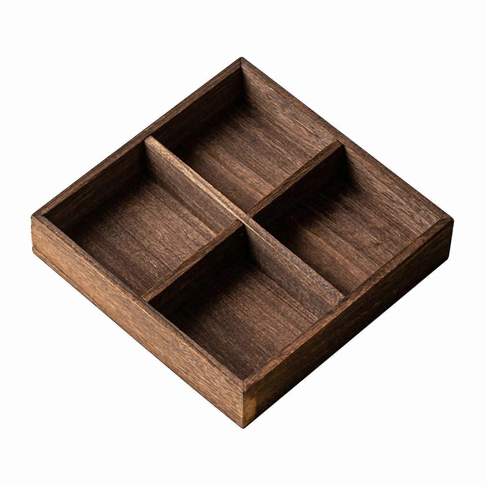 rectangular wooden tray for serving appetizers