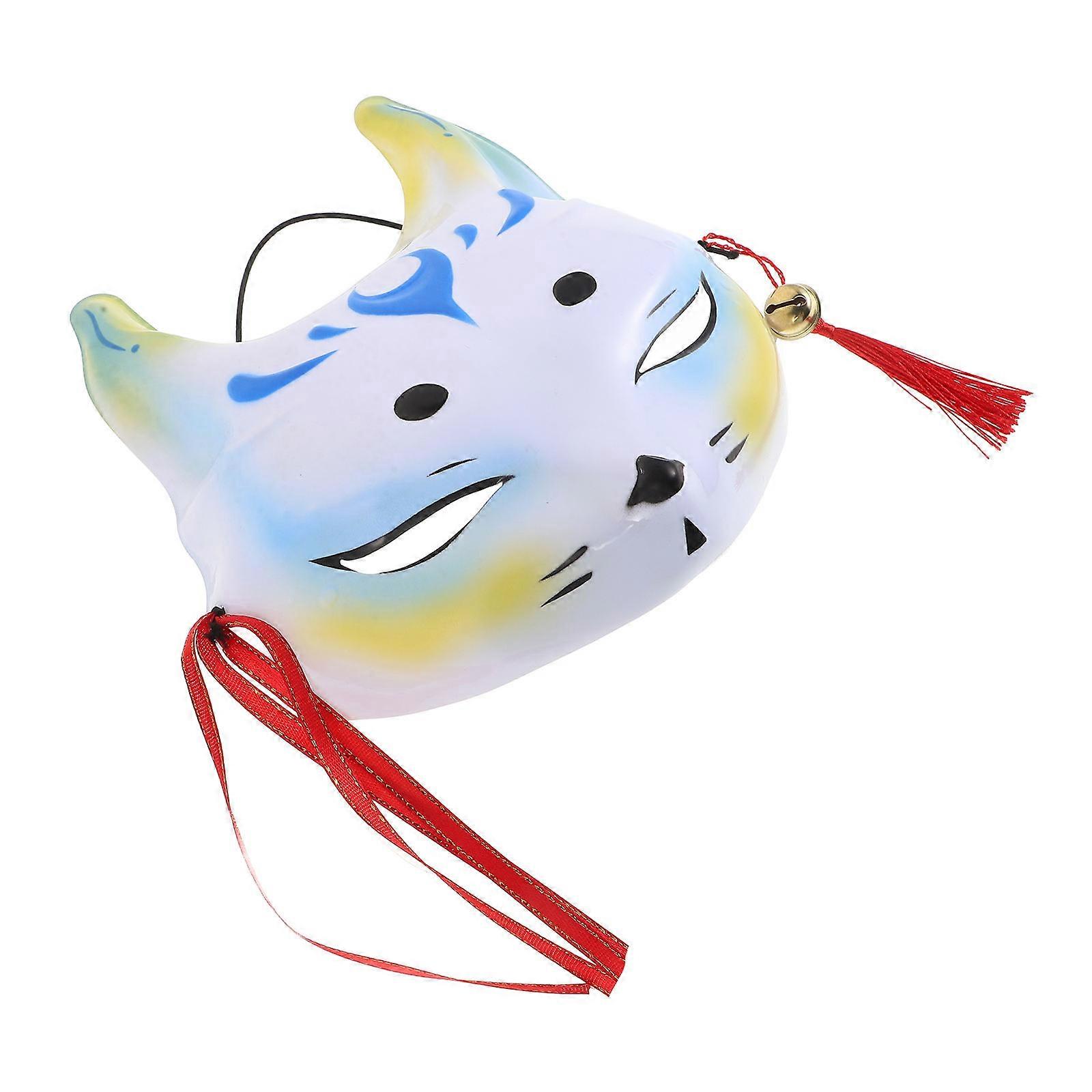 Cosplay Fox Half Mask for Carnival Use Lightweight Plastic Mask