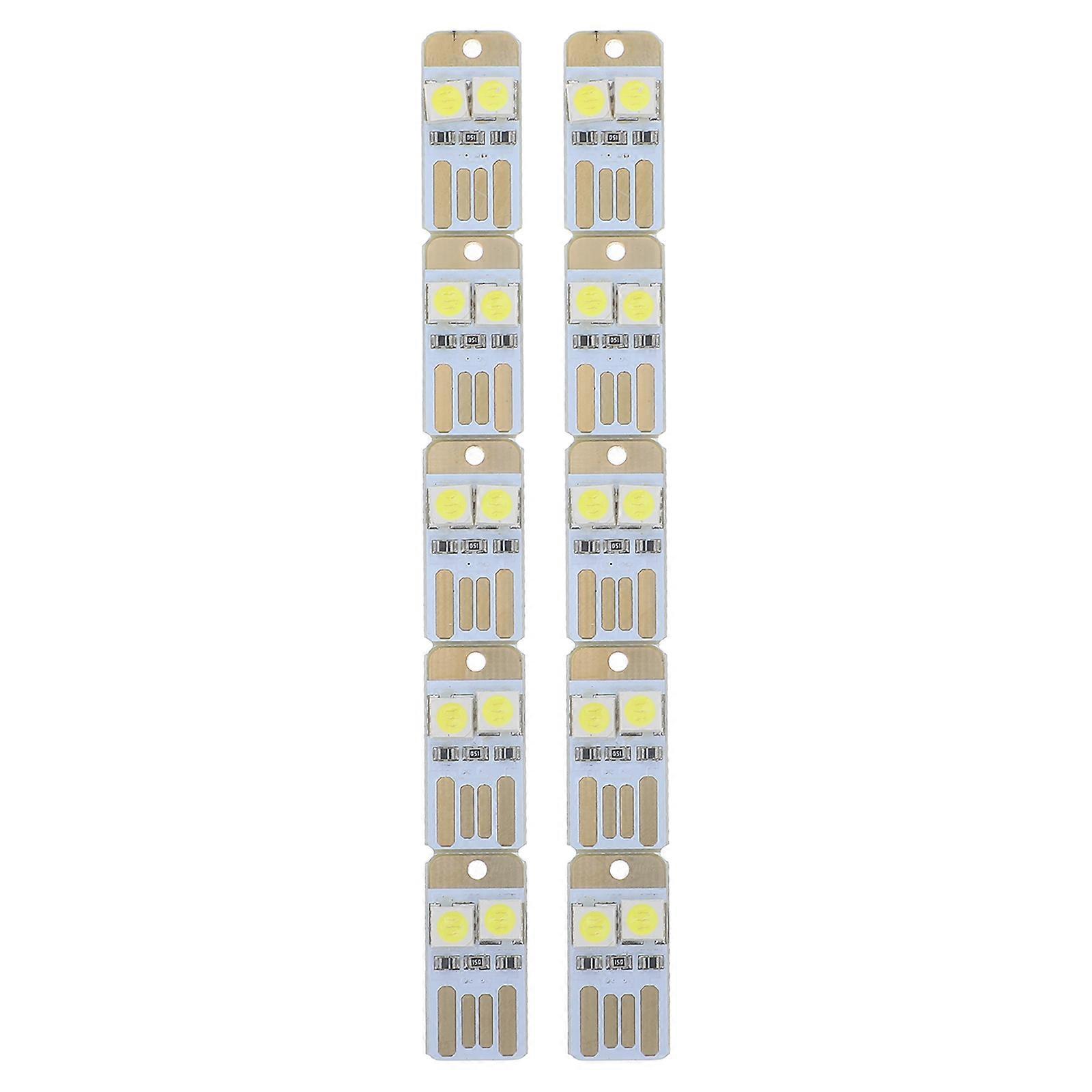 Power Supply Lamp Mini Double-Sided USB LED Light for Lighting 30Pcs