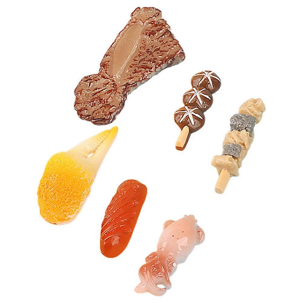 DIY Simulated Snack Resin Craft for Decor 12Pcs Mixed Style Miniature Set