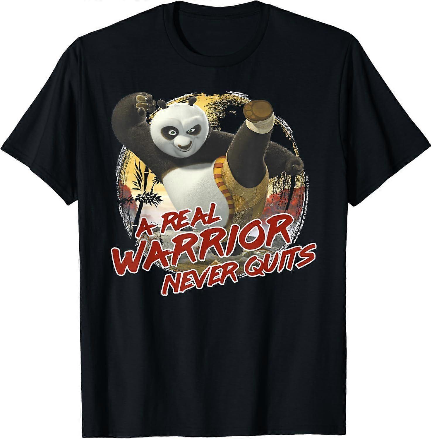 Kung Fu Panda 2 Po A Real Warrior Aldri Gipper Action Pose T-skjorte TX0650