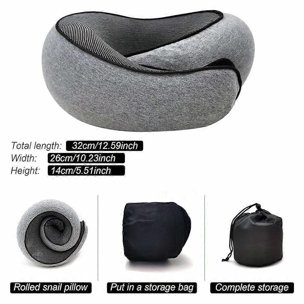 LOVEVER Fly Hug Neck Pillow Wander Plus - Memory Foam Travel Pillow Compatible with Airplanes, Car, Office for Comfortable Sleeping
