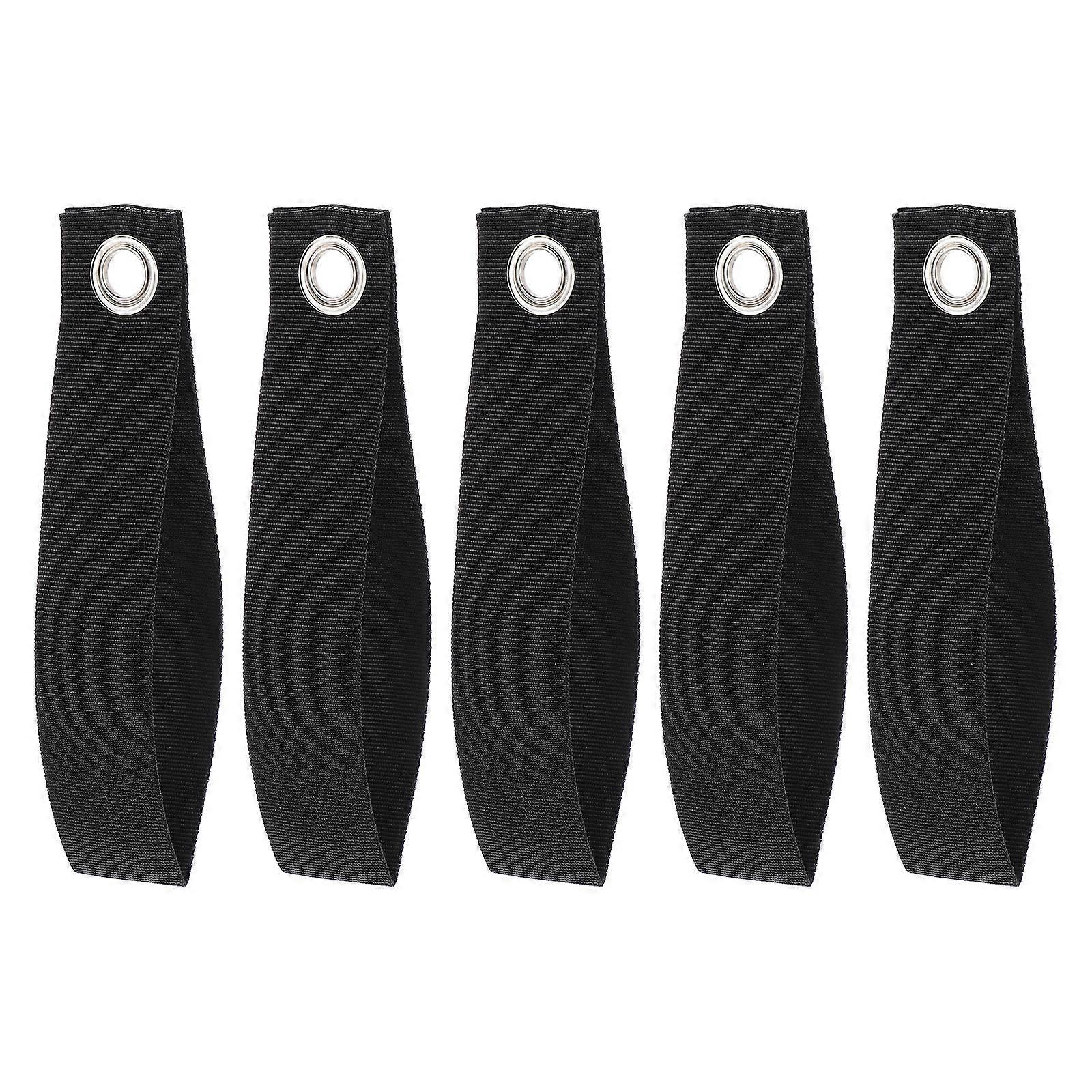 Cargo Canoe Anchor Straps for Fixing 5Pcs Practical Hood Loop Tie Down Black