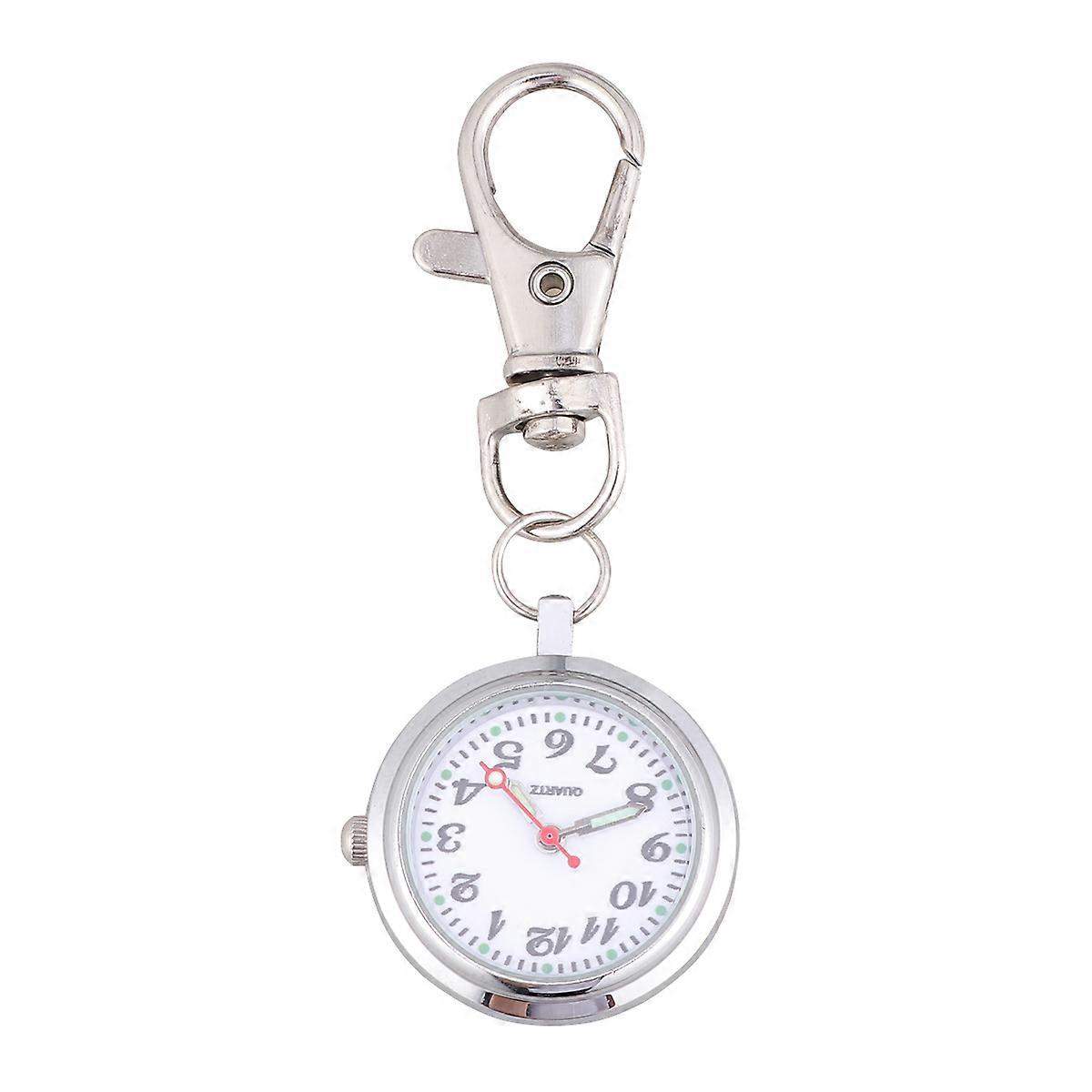 Keyring Pocket Watch Quartz Watch for Men 3Pcs Large Number Display