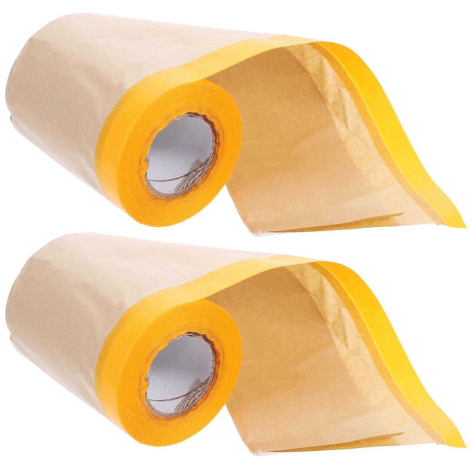 Masking Paper with Adhesive for Painting Functional Use 6 Rolls