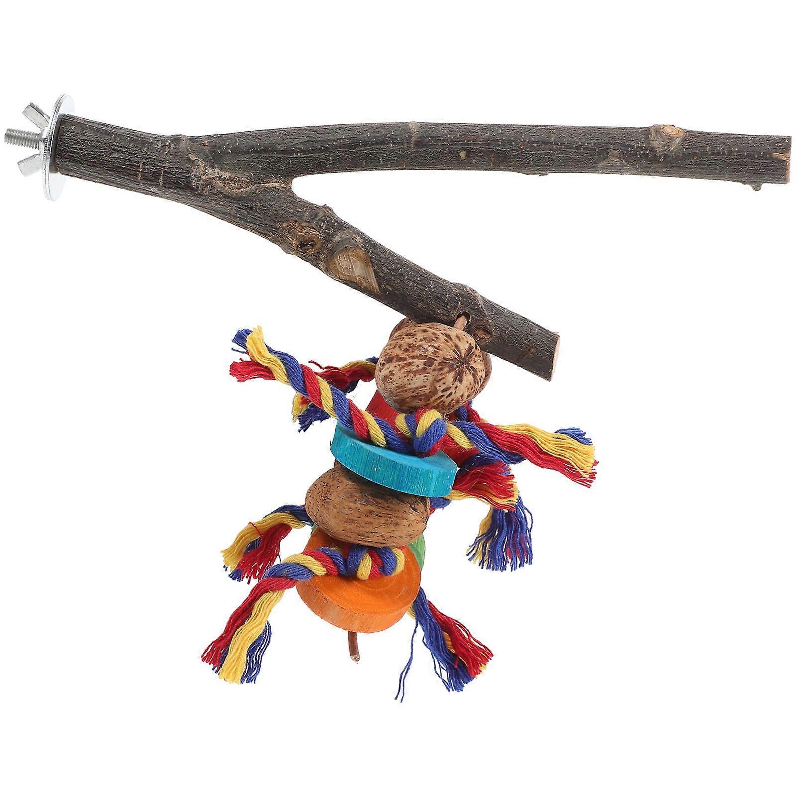 Natural Bird Perch 5Pcs With Rough Surface Ideal For Bird Owners Providing Resting Space For Parrots