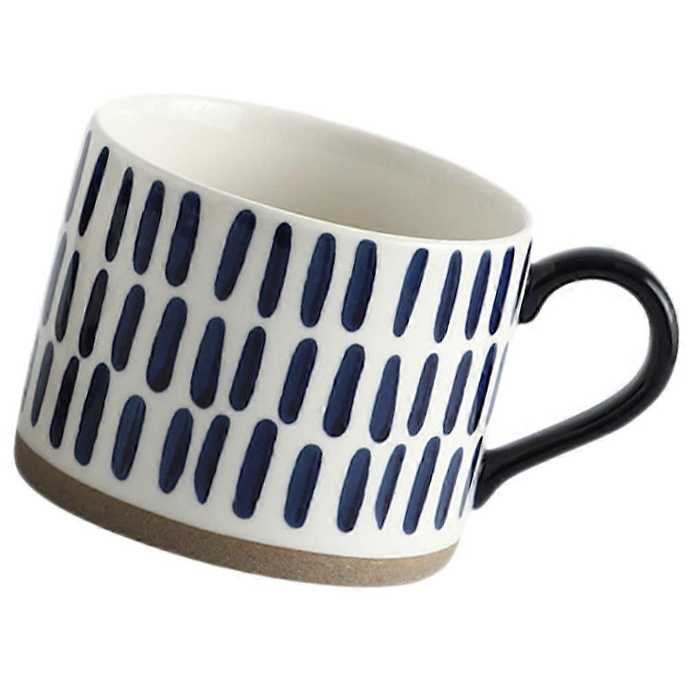 Hand-Painted Ceramic Mug for Beverage Use 2Pcs Coffee Cups