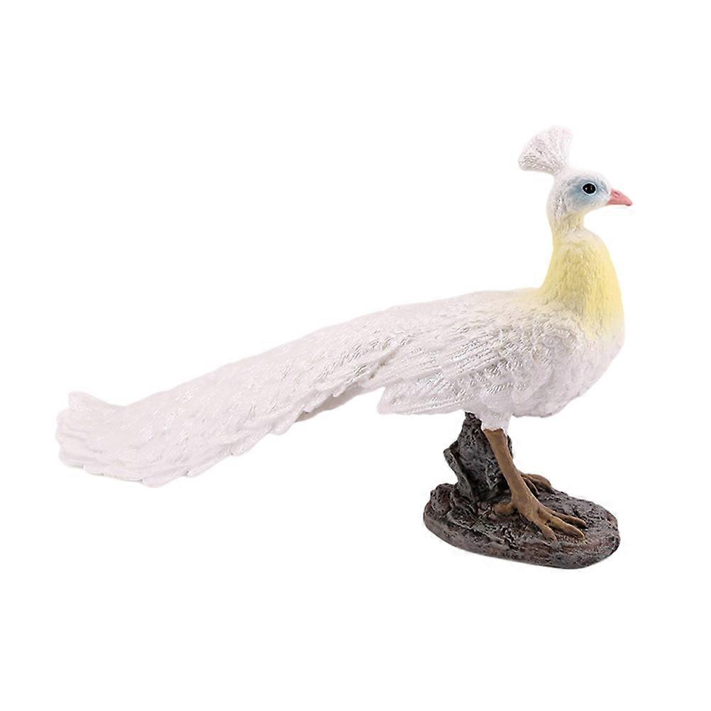 Decorative Peacock Plastic Peacock Ornament for Decor 3Pcs Set
