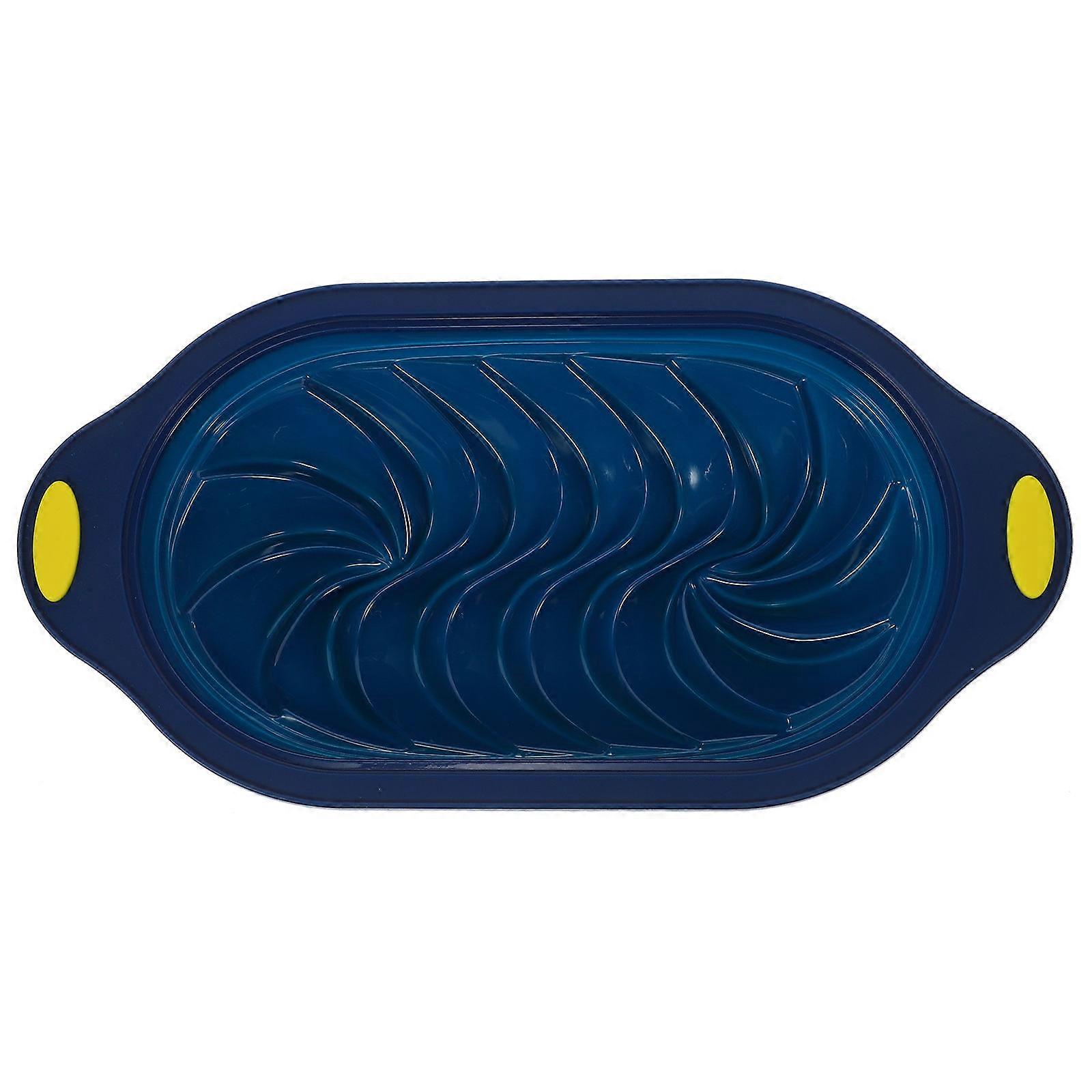 Rectangular Silicone Loaf Mold Bread Pan for Toast Baking 4Pcs Navy