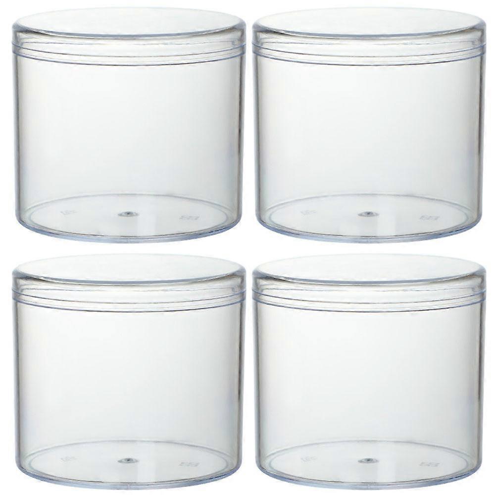 Plastic Biscuit Box Transparent Candy Box Storage Container 4Pcs