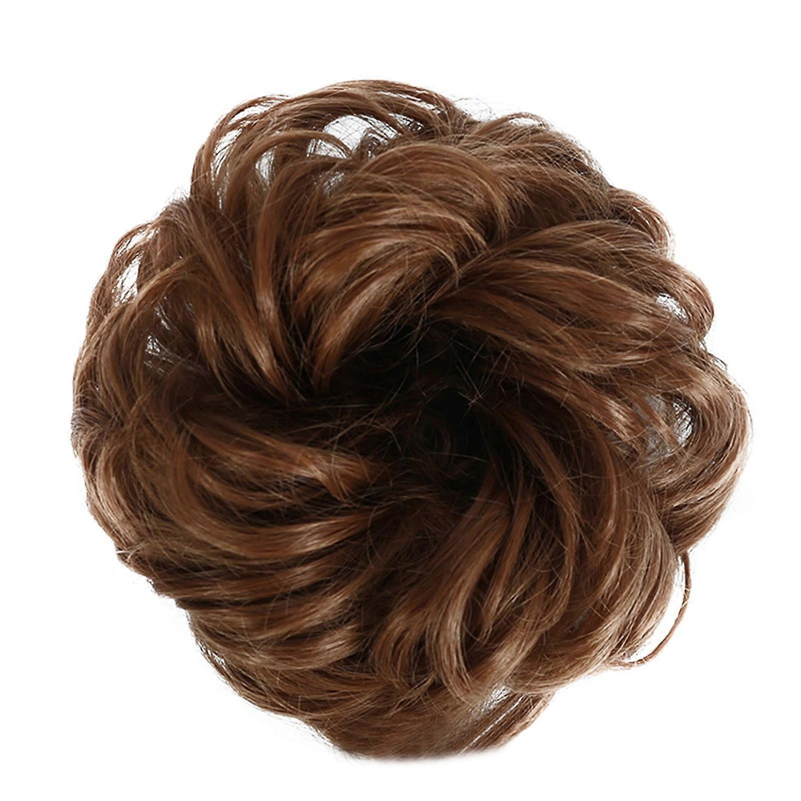 ZTTD Curly Bun Extension Messy Bun Hair Piece Scrunchie Updo Wrap Hair Extensions, 30#