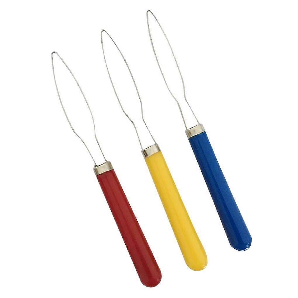 3pcs Elderly Button Dressing Aid Seniors Hook Zipper Pull Helper Button Puller Stainless