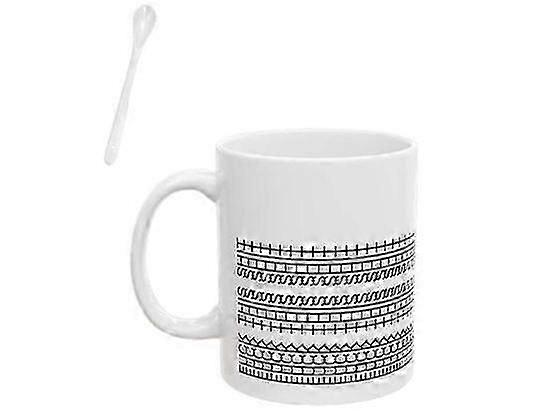 Tasse à café à message caché, verres allant au micro-ondes, poignée ergonomique et tasse en céramique robuste pour l’eau, le lait, le thé, la vie en appartement, le camping, h