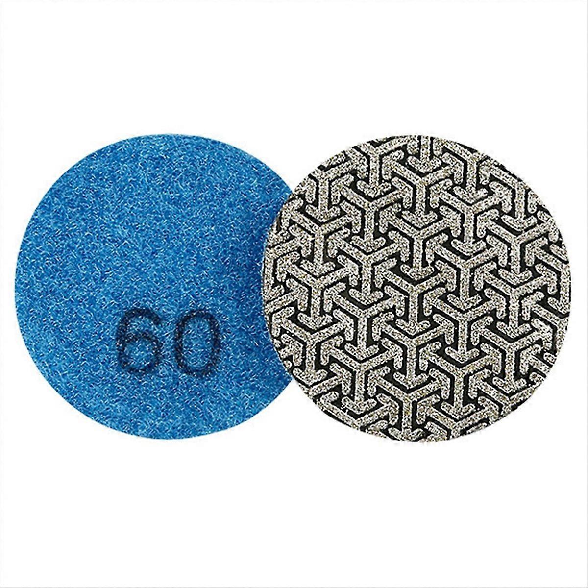 1 peça de almofada de polimento diamantada galvanizada de 2 polegadas/50 mm P60