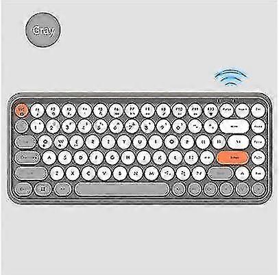 Qwert Silent Wireless Computer Keyboards(gray)