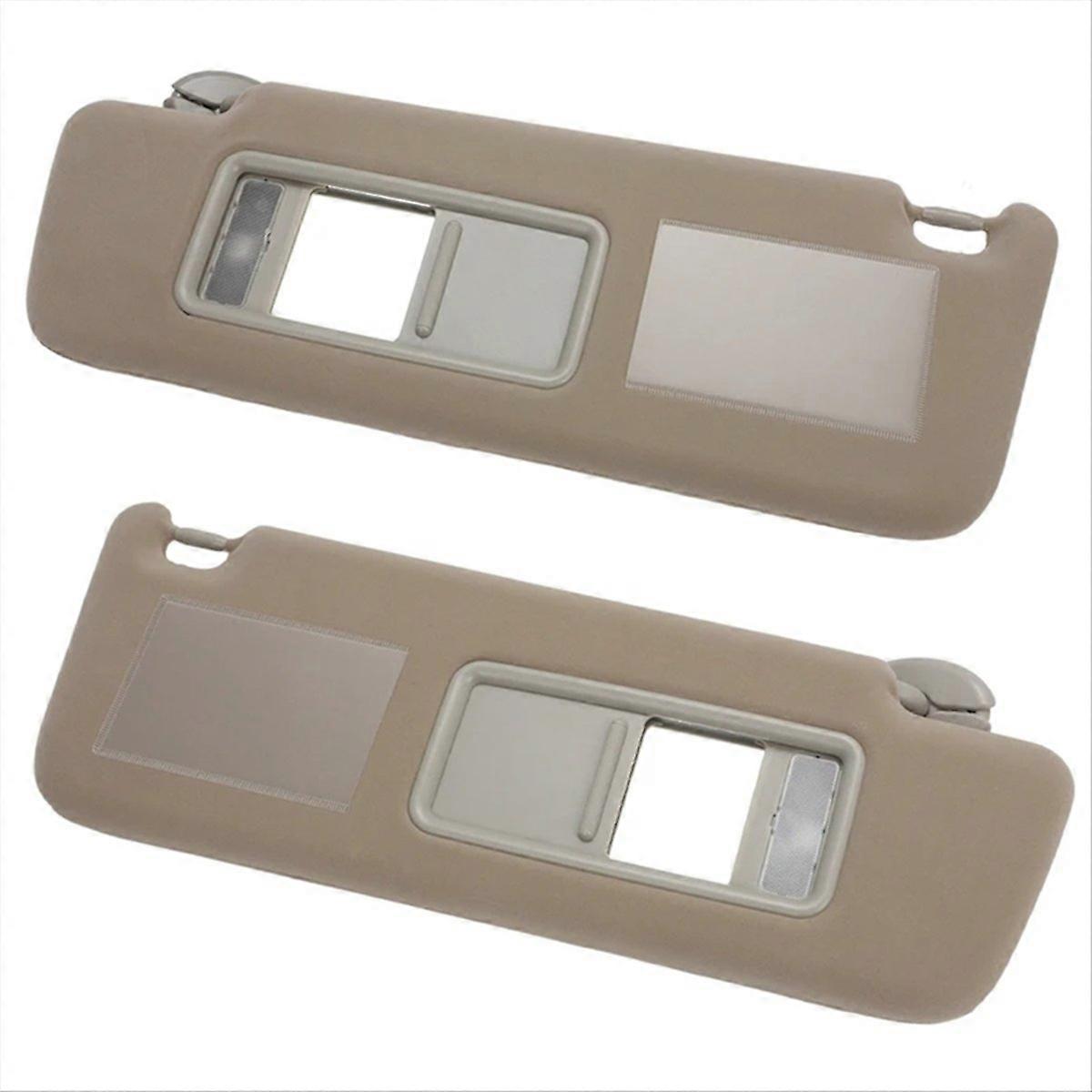 1Pair Car Sunvisor with Mirror LED Lamp for Land Cruiser J12