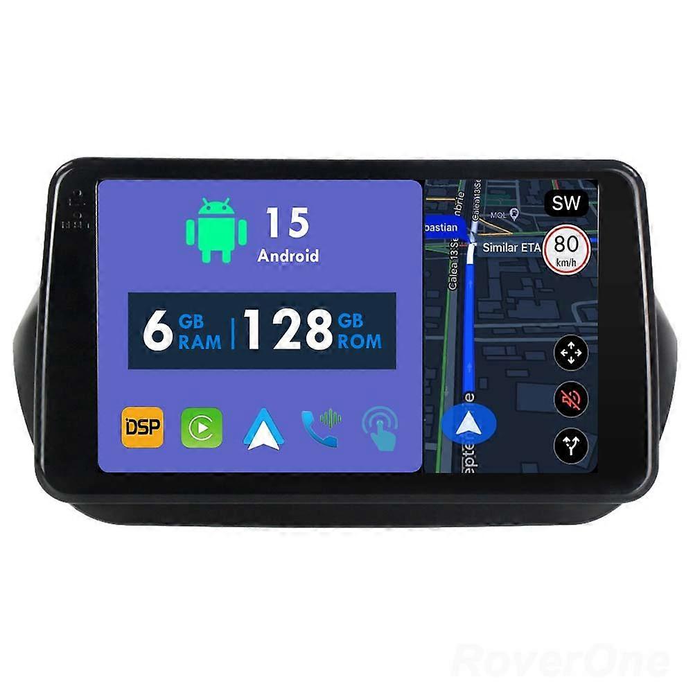 Car Radio 6G+128G CarPlay GPS Navigation Head Unit for Fiat Fiorino Qubo for Citroen Nemo for Peugeot Bipper 2008 - 2017 Android Auto Bluetooth