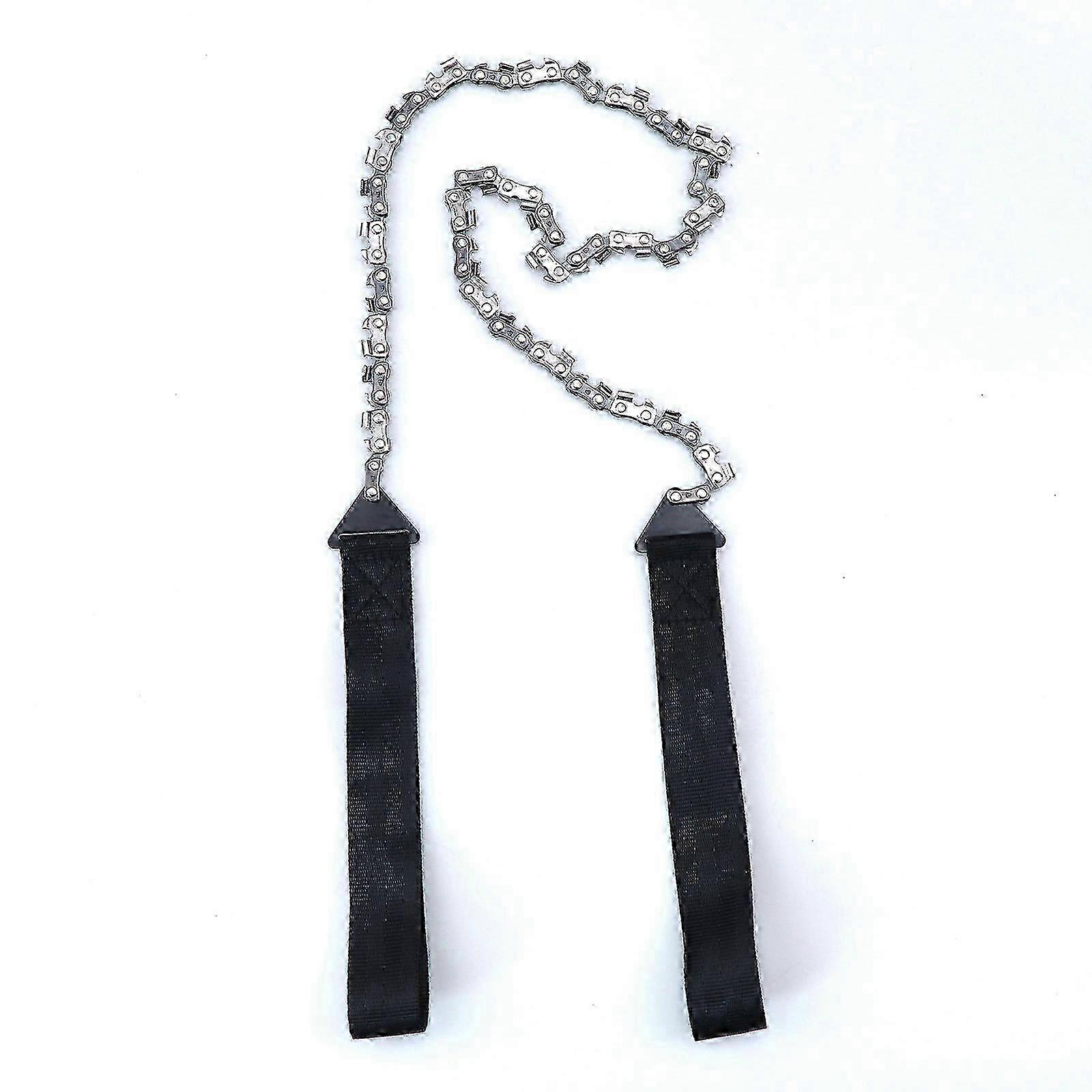 New Upgraded Portable Chainsaw for Camping and Hiking, 24-inch Handheld Chain Saw with 11 Teeth for Fast and Efficient Wood Cutting