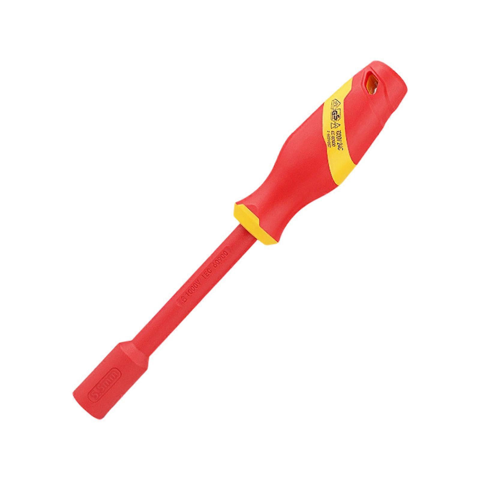 1000V Ergonomic Handle Insulated Socket Screwdriver Multifunctional Hexagonal Socket Wrench Driver Electrician Multicolor