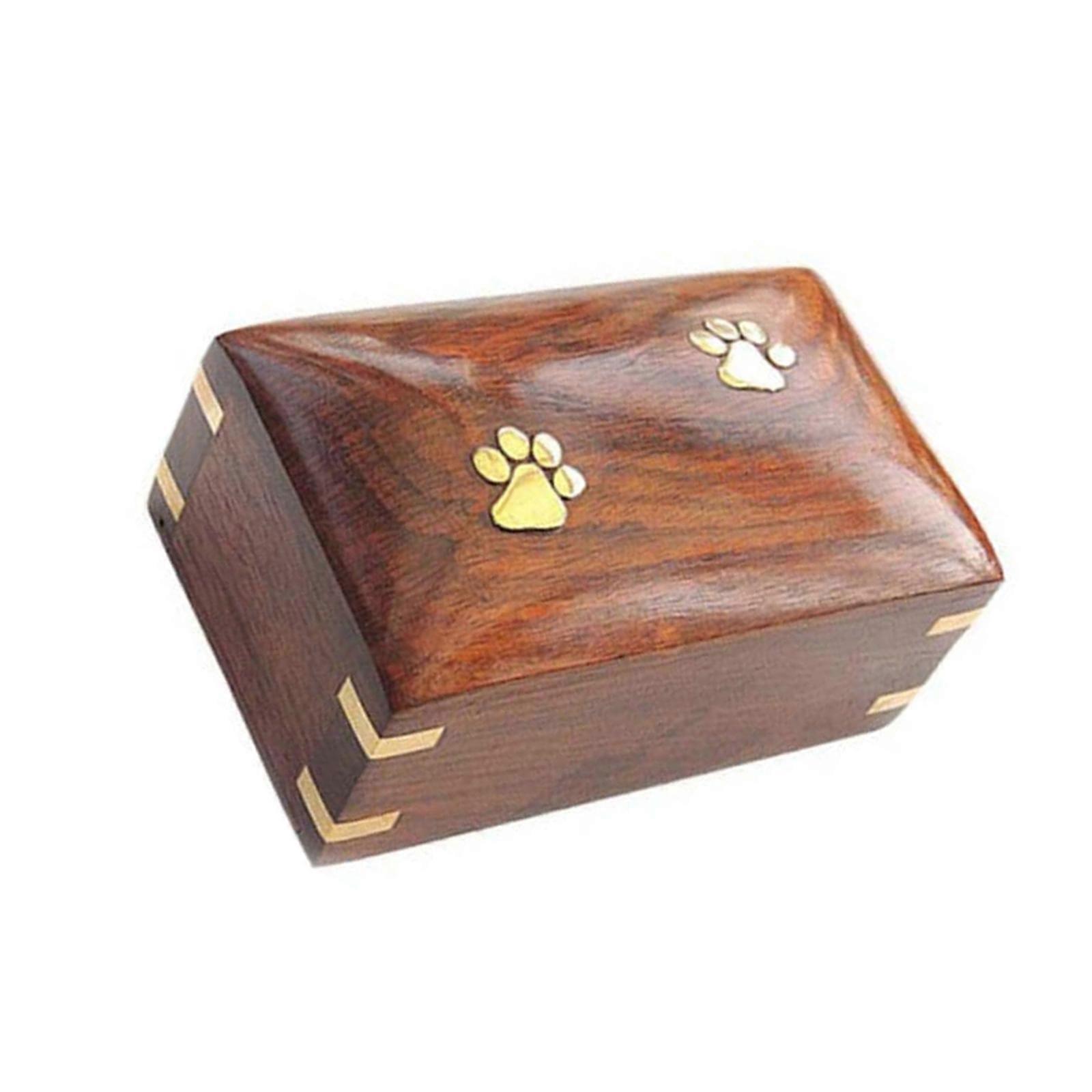 Safely Store Pet Ashes and Memories Wood Material Pet Urn Box Designed to Provide Lasting Tributes to Your Furry Friend Multicolor