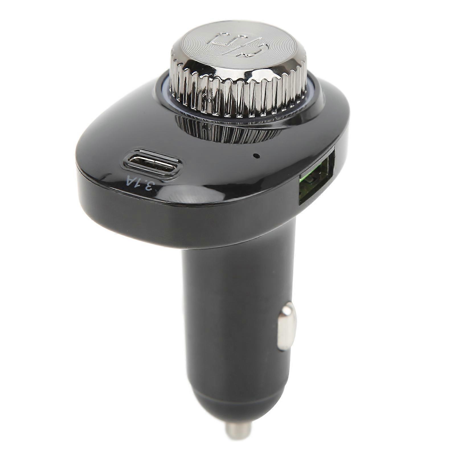 Car music player with Bluetooth and FM transmitter for wireless audio