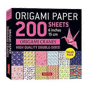 Origami Paper 200 Sheets Origami Cranes 6 15 Cm - Tuttle Publishing