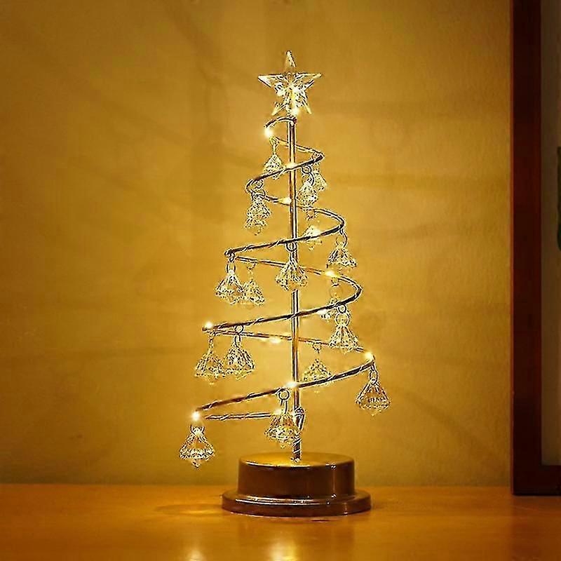 クリスタルボールとクリスマスオーナメント、12.9インチLEDライトデスクデコレーションスターオーナメントディスプレイメタルスタンドテーブルトップライトホルダーホリデーパーティー用