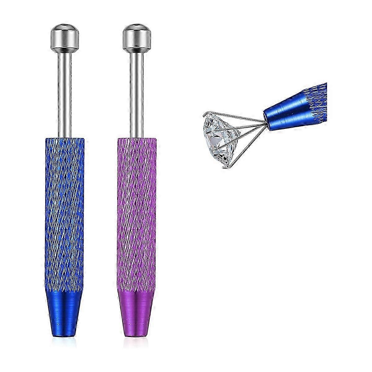 2Pack Piercing Ball GrabberTool, 4-Claw Pick Up Tool Mini Piercing Removal Tool, for Small Parts Ic Chips Pickup