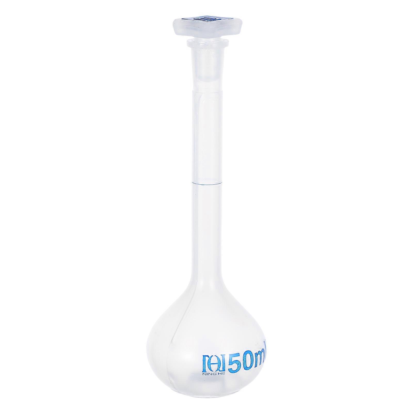 Laboratory Plastic Volumetric Flask for Storage Use 50Ml Cap
