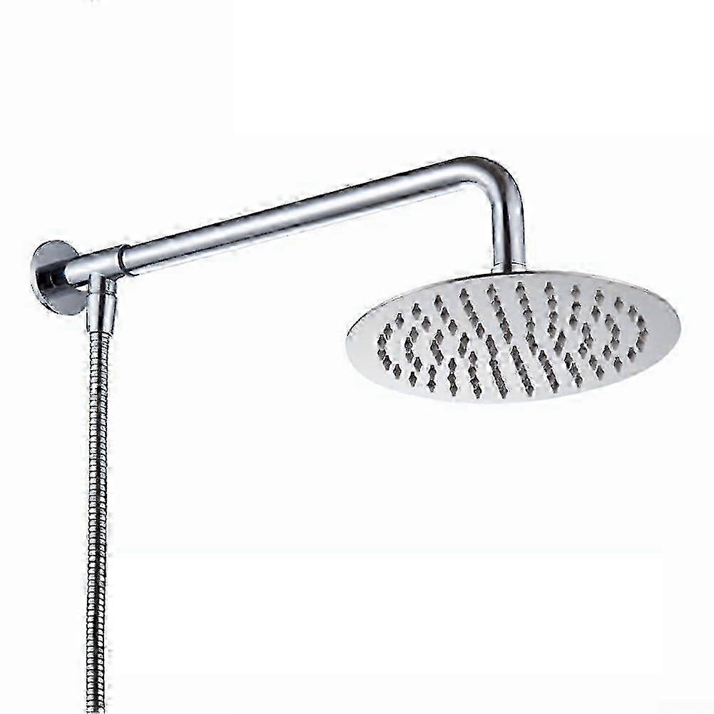 Sleek Modern Design Polished Chrome Rainfall Shower Head Set for Any Bath Setting