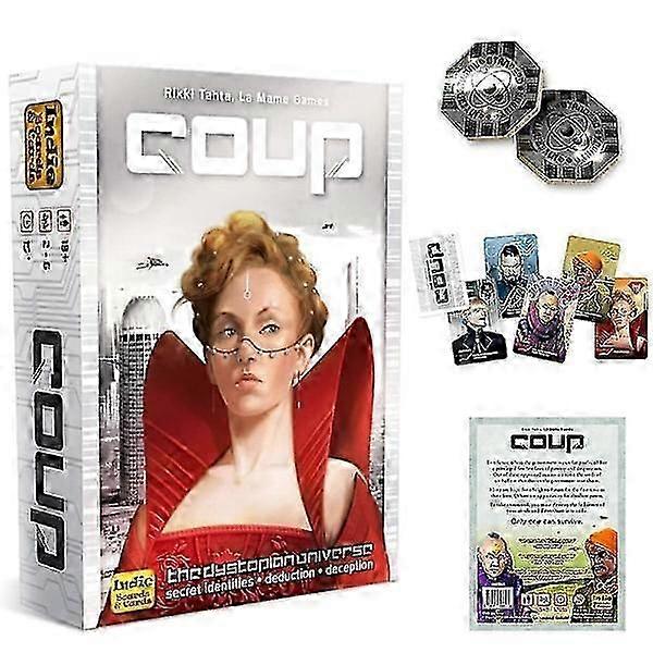 Coup - Card Game from Dystopian Universe for Family, Party, Deduction, Strategy, Board Game [HK]